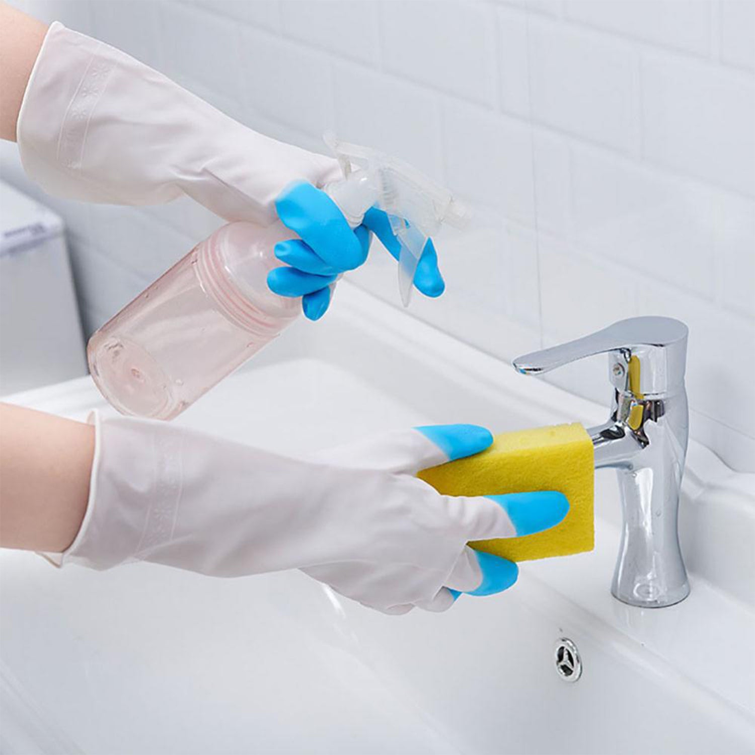 4934 Reusable Rubber Latex Pvc Flock Lined Elbow Length Hand Gloves Cleaning Gloves 4934 Reusable Rubber Latex Pvc Flock Lined Elbow Length Hand Gloves Cleaning Gloves